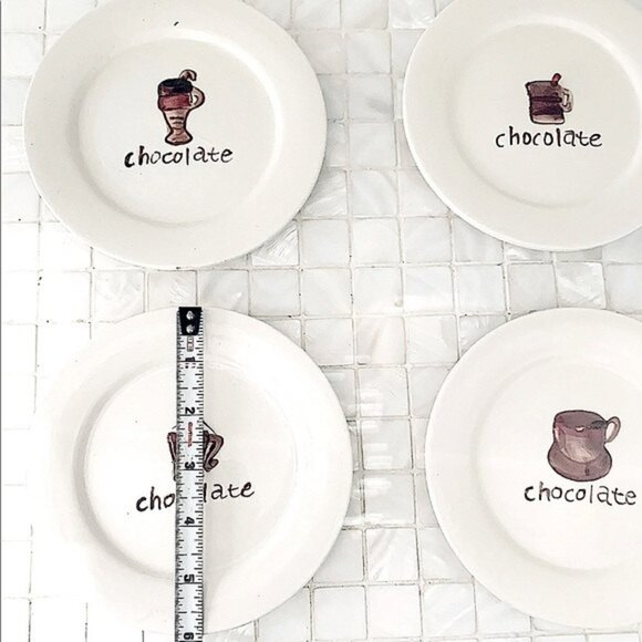 Pai Chocolate 3D Desert Appetizer Plates Set 4 - Picture 7 of 14